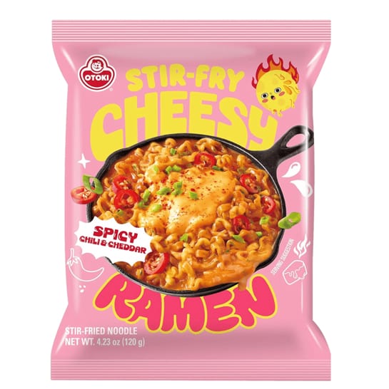 Ottogi Spicy Chili & Cheddar Stir Fry Ramen.
