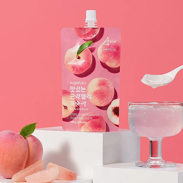 Sugarlolo Peach Konjac Jelly.