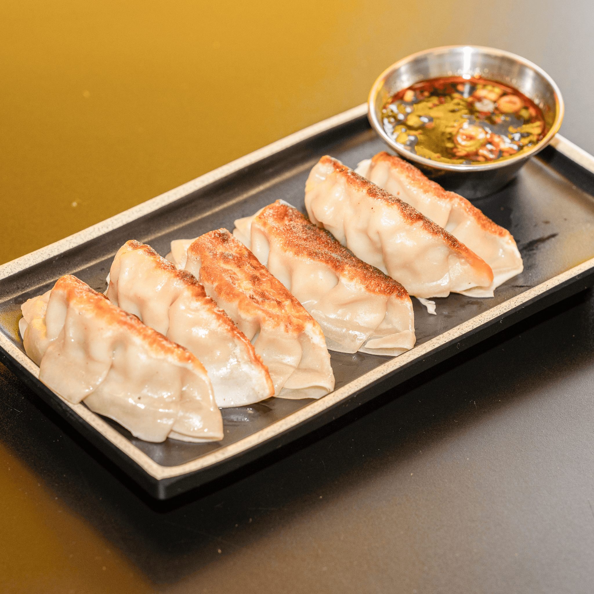 Pan–Fried Dumplings.