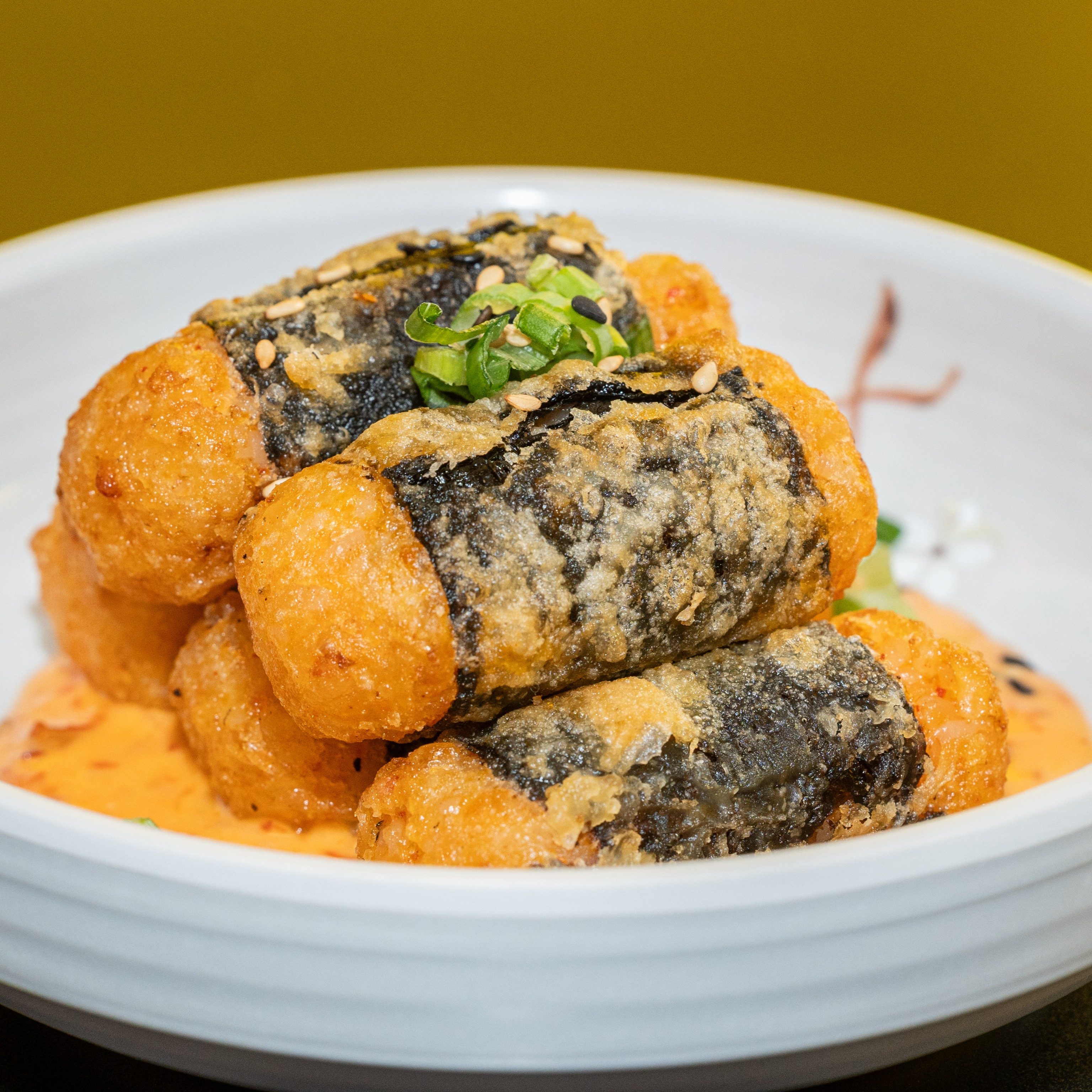 Fried Mini Vegetable Gimbap.