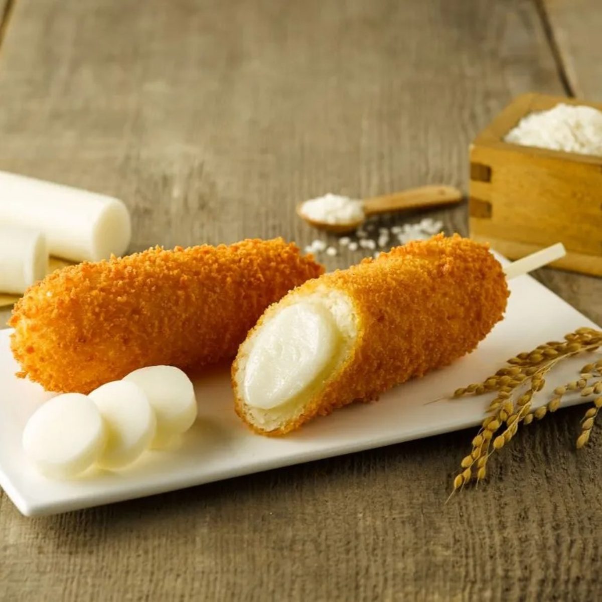 Mozzarella & Rice Cake Corndog