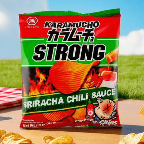 Karamucho Strong Sriracha Chips.
