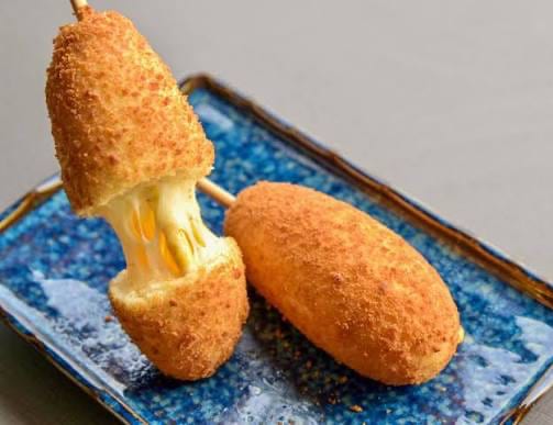 Potato Mozzarella Korean Corndog.