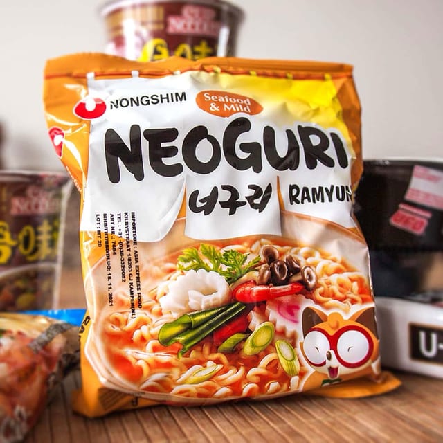 Neoguri Mild Seafood Ramen.