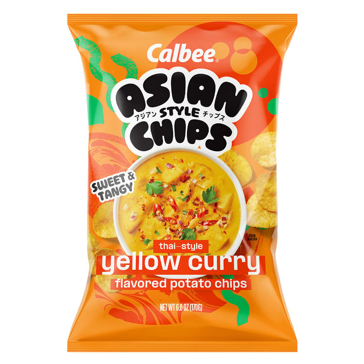 Calbee Thai Yellow Curry Chips.