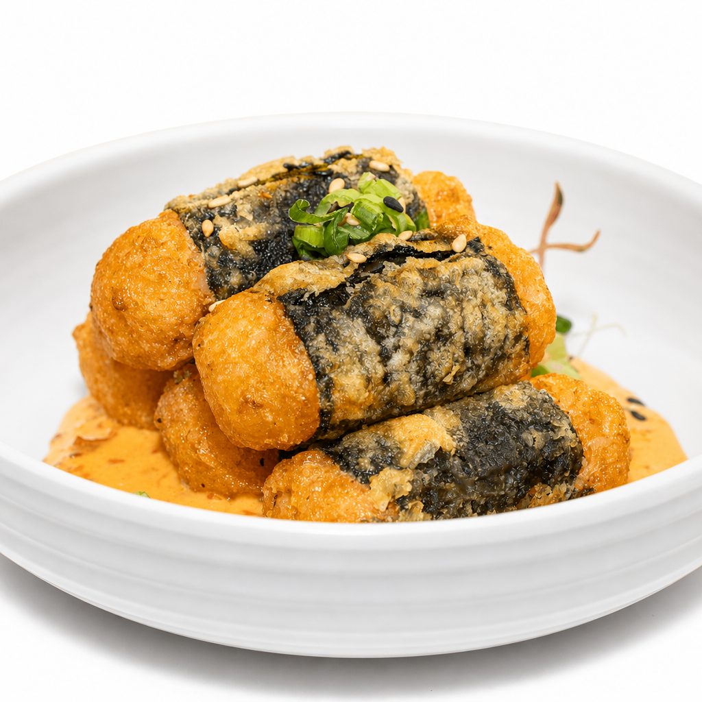 Fried Mini Vegetable Gimbap.