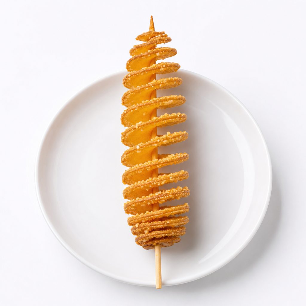Garlic Cheese Tornado Potato.